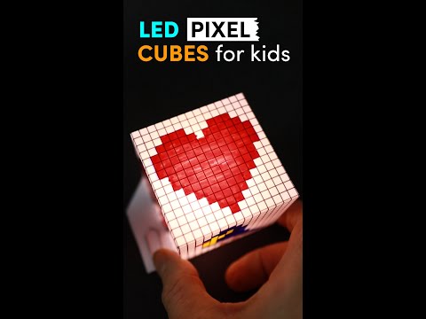 Creative Electronics for Kids: LED Pixel Art Cube (#shorts)