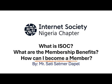 What is ISOC? What are the Membership Benefits? How can I become a Member?
