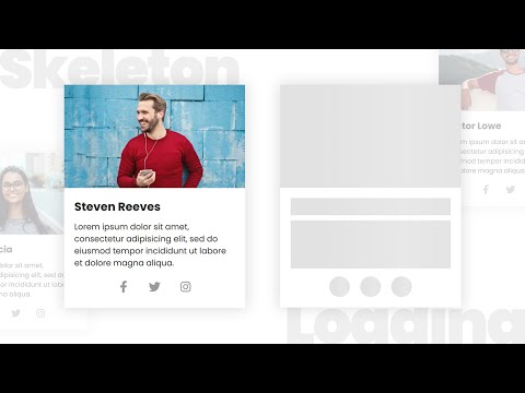 Skeleton Loading Effect | On Cards With Images, Text & Icons - Using HTML, CSS & Javascript