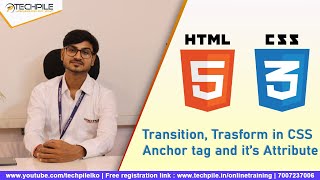 Transform, Transition in CSS | Anchor tag In HTML | Online Summer Training 2021