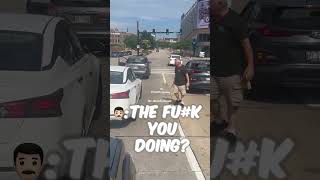 Caught on Camera: Man Loses It in Middle of the Road 😱