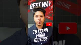 How can I learn faster and smarter on YouTube? #shorts #youtubelearning