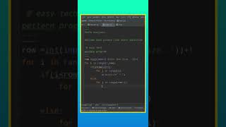 #Pettern program in python || coding status || Python coding ||  #python #shortsvideo #coding#shorts