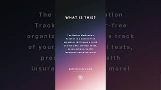 Notion Medication Tracker