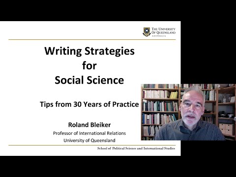 Writing Strategies for Social Science: Tips from 30 Years of Practice