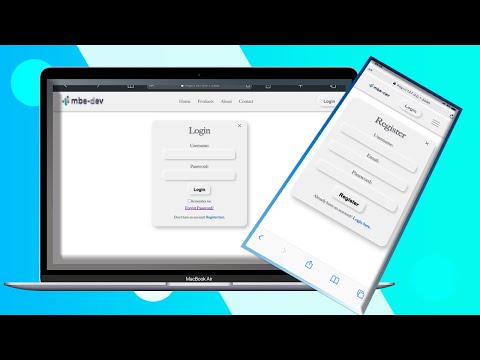 How To Make A Website With Login & Register | HTML CSS & Javascript