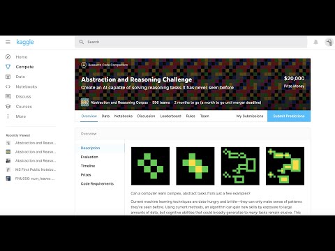 AI Abstraction and Reasoning | More Human-like AI | Kaggle Competition Part 1: Overview