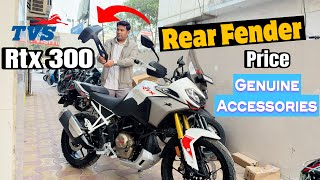 Tvs Apache Rtx 300 Modification | Tvs Rtx 300 Original Accessories | Rtx 300 Tyre Hugger Rear Fender