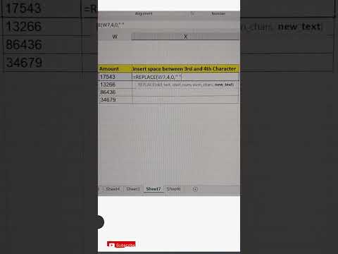🔥Space between Characters Excel Trick🤯#shorts #shorts_ #excel #viral #reels #account #msword #viral