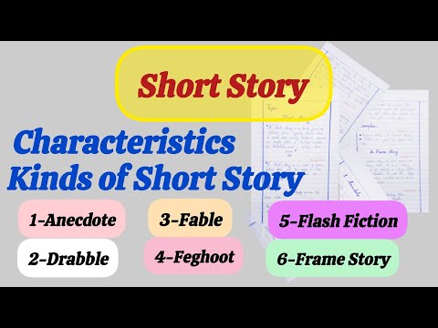 What is Short Story in English Literature | Types of Short Story in English literature | Easy notes