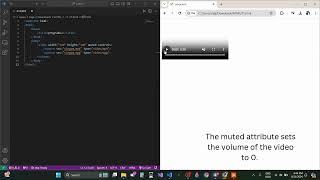 HTML (Web Development) Project 23: 'Video-Muted' Created by Trishanth Kumar