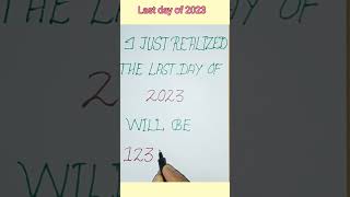 I just realized the last day of 2023#shorts #shortsviral ##mathmagiczone #math