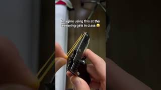 Like they deserve it #toys #coolstuff #toyguns #rubbergun #funnyprank #rubberbandgun