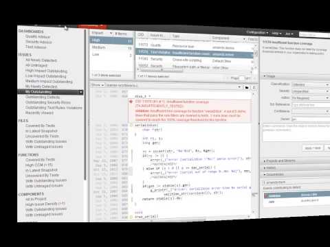 Coverity Test Advisor Demo