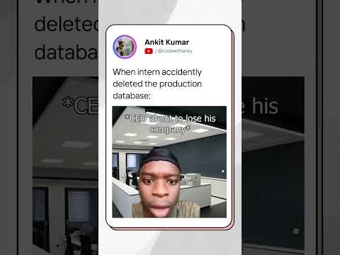 Intern's Oops Moment: Deleting the Production Database!