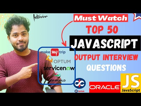 Top 50 Most Asked JavaScript Logical Interview Questions || Must Watch🤯😱