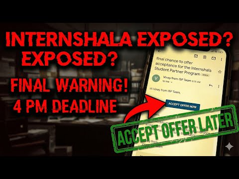 Internshala ISP Offer Letter EXPOSED! | How I Actually Got Selected #offerletter #internshala