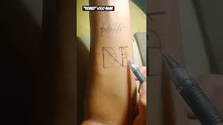 How to connect the letters to form a logo name #namearts #logo #tattoo #logomaker #nameart