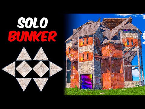 Best Solo Base in Rust / Pixel Design / Bunker Base Design 2024