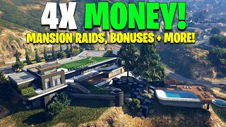 NEW MANSION RAIDS, 4X MONEY, DISCOUNTS & MORE! GTA Online Weekly Update