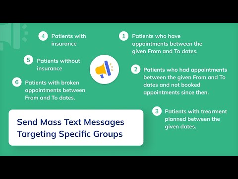 How dental offices can send mass text messages to specific patient groups using PracticeDilly?