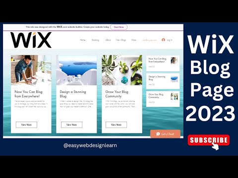 How To Create A  Wix Blog Page Design 2023. #wix