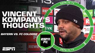 Vincent Kompany is PROUD and HAPPY after Bayern Munich's win over FC Cologne 👏 | ESPN FC