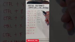 Useful Keyboard shortcuts for windows #windows #shortcuts #keyboardtips #useful #hacks