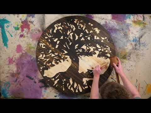 Learn to make a woodcut from a painting. Picture of Jesus.