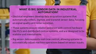 What Is Big Sensor Data In Industrial Automation? - Electrical Engineering Essentials