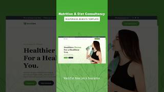 How To Make A Responsive Diet Website Design Using HTML - CSS - JAVASCRIPT | Nutrition & Dietitian