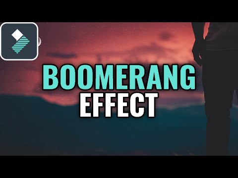 How to create a BOOMERANG style loop video effect in Wondershare Filmora Tutorial