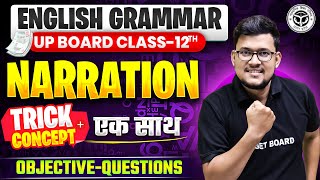 English Grammar Class 12 Up Board | Narration In English Grammar | Narration Important Question 2026