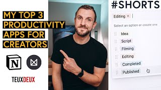My TOP 3 PRODUCTIVITY APPS for Creators #Shorts