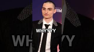 no hate, I just wanna know WHY. #finnwolfhard #buzzcut #haircut #whytho