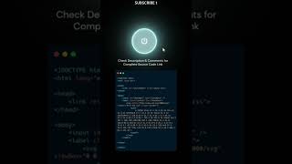 ANIMATED SWITCH TOGGLE USING HTML & CSS | SMOOTH UI EFFECT #shorts