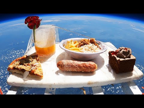 I Sent My Lunch To Space Then Ate It *actual footage*