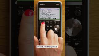 [Casio fx-CG50 tutorials] Resetting Your Calculator #shorts
