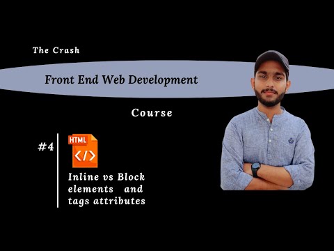 Inline vs Block elements and attributes of tags| frontend development course # 4 | ProgramWithKashif