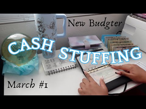 March 2024 Cash Envelope Stuffing #1 | Paycheck Breakdown | Personal Budget Planning