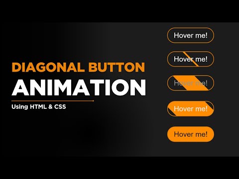 🔥 Amazing CSS Button Hover Animation | Diagonal Animation Style Button | HTML & CSS Tutorial