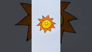 Sun 🌞 easy drawing for kids #sun #drawing #viral #shortvideo #pipafuntv #funny #cartoon