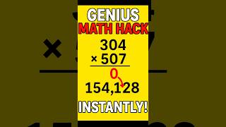 Genius Math Hack to multiply any 3 digit numbers with a zero in the middle #shorts #trendingshorts