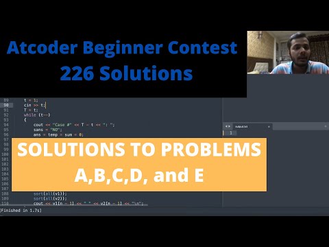 Atcoder Beginner Contest 226 Solutions || Problems A,B,C,D, and E