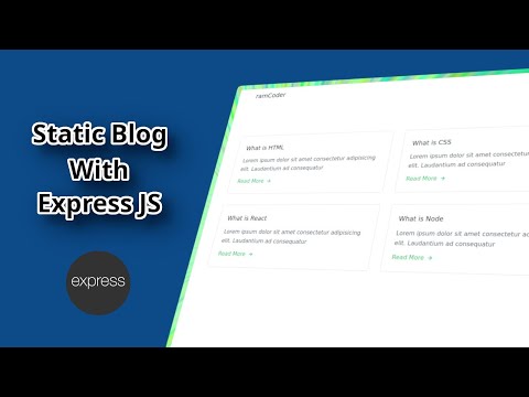Build Amazing Blog Application With Express JS And Tailwind CSS (Static Blog) -  ramCoder