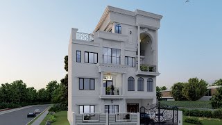 Classical Residential Building By Real Dreams Engineering Consultancy