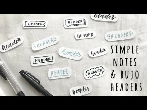 simple header ideas (real time)