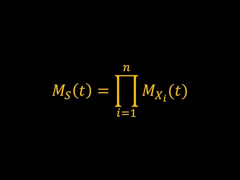 Applications of Moment Generating Functions Part 3 (Sums of Independent Random Variables)