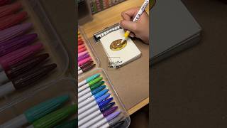 Donut 🍩 tutorial #donut #tutorial #donuttutorial #donuttutorial #coloring #calligraphy #brushpens