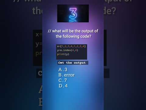 Python question asked in interview. #pythonprogramming #programiz #short